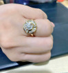 3 carat diamond ring in 14k gold