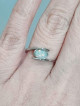 S925 Australian White Opal Ring