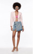 ZARA Textured Cropped Pink Blazer