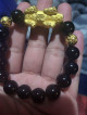 24k Gold Piyao with Money Balls and Onyx beeds