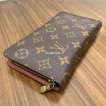 Pre Owned Authentic Monogram Canvas Zip Around Long Wallet