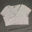 H&M Button Down Crop Top