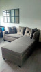 MINI L-SHAPE SOFA - GREY