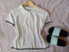 Knitted cropped Shirt M-L