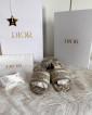 Authentic Dior Toile De Jouy Dway Block Heel in Light Grey