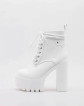 Platform Chunky Heeled Boots