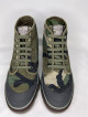 High-top sneakers canvas camouflage