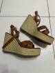 Mango Wedge Sandals US7