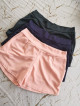 PLUS SIZE HIGH WAIST SHORTS WITH TWO POCKETS