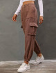 Flap Pocket Corduroy Cargo Pants