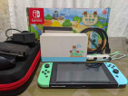 Nintendo Switch V2 Animal Crossing Ed Almost New w Games