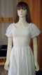 White Puff Sleeve Maxi Dress