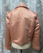 classy silk/satin coral pink blazer (large)
