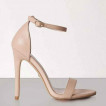 Minimalist Stiletto Heeled Ankle Strap Sandals
