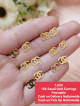18K Saudi Gold Earrings