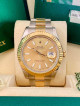 Authentic Rolex DateJust II 18k Gold and Steel Champagne Stick Dial Watch for Me