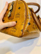 Mcm Cognac Boston Bag