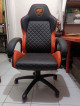 Cougar fusion orange gaming chair