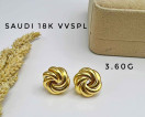 18K Saudi Gold Knot Set