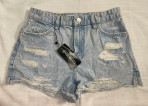 TERRANOVA TATTERED HIGHWAISTED MOM SHORTS
