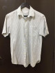 Giordano striped button down polo shirt