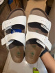 Birkenstock Arizona White Vegan Leather Size 41