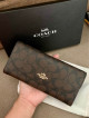 Coach long wallet w/ pouch