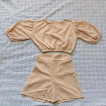 PUFF SLEEVE TOP WITH SHORT