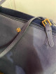 Tory Burch Large Navy Blue Saffiano Leather Tote Bag