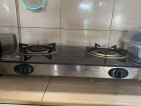 Double glass gas stove