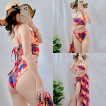 3 in 1 Swimsuit Summer Beachwear Bikini Long Skirt