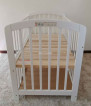 Katoji Wooden Crib White Baby Crib