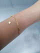 Paperclip bracelet 18k