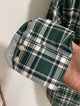 Authentic Banana Republic Green checkered polo longsleeve