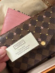 Louis Vuitton Felice Damier Ebene Studs Pink Limited Edition LV Bag