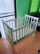 Baby Wooden Crib with uratex foam