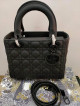 Lady Dior Noir Black Matte 24cm