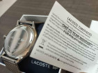 AUTHENTIC LACOSTE MENS WATCH BLACK FACE GREEN DIAL