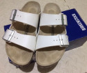 Preloved Birkenstock Arizona White birkofloor size 37
