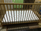 Crib (IKEA) With Water Proof Matters And Sheets