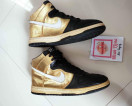 Original Nike Vintage 2007 Metallic Gold and Black Dunk High