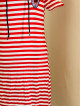 Hoodie Stripes Slit Dress