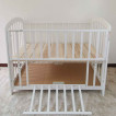 Katoji Wooden Crib White Baby Crib
