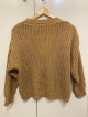 Khaki Knit Cardigan Sweater