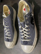 converse comme des garcons grey