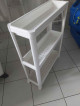 WHITE TROLLEY CADDY CART ORGANIZER