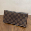 Pre Owned Authentic Damier Ebene Long Wallet