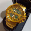 JOEFOX WATCH FOR MEN GOLD COLOR DUALTIME