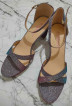 Glitter Sandals 2inch heels - Purple and Silver