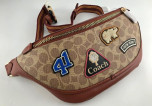 COACH RIVINGTON BELTBAG IN SIGNATURE CANVAS WITH PATCHES